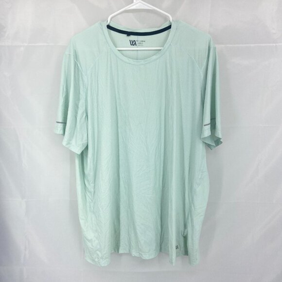 VRST Men 2XL Short Sleeve Shirt Performance Active Athletic Workout Aqua Blue - Picture 1 of 7